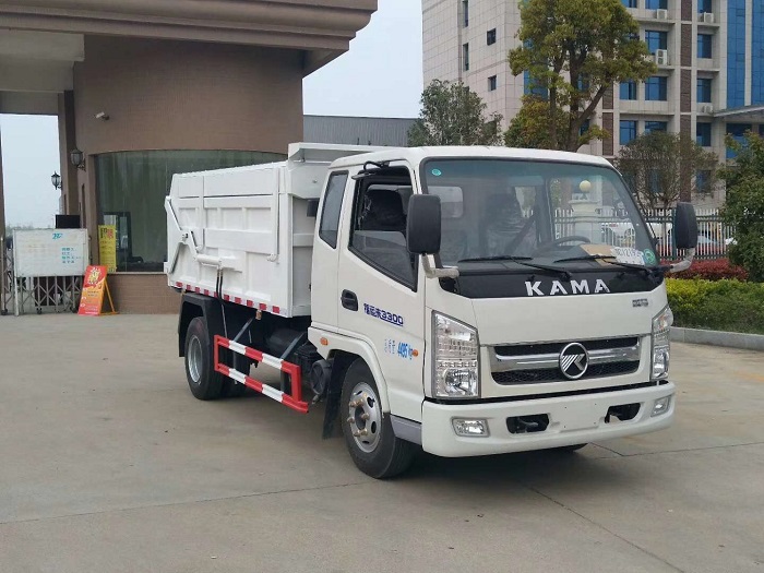 凯马4吨压缩对接式垃圾车-4立方压缩对接式垃圾车